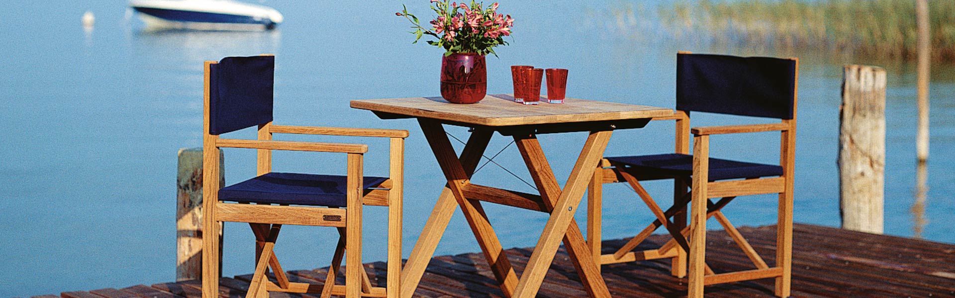 Huber Mein Lebensgefühl Garten Terrasse Balkon Gartenmöbel Weishäupl Sitzgruppe Cross Tisch und Cabin Sessel